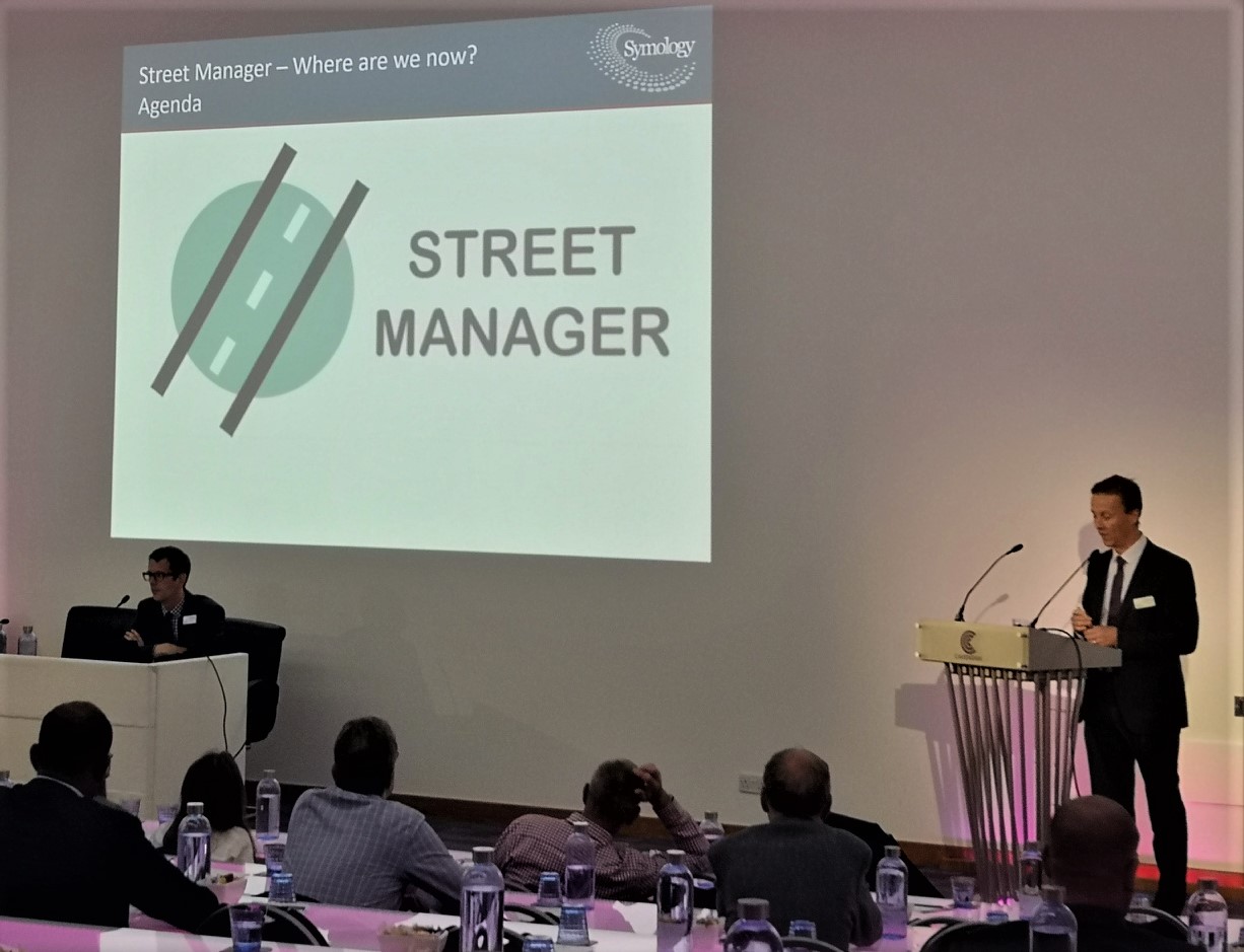Mike demonstrating Street Manager interface 